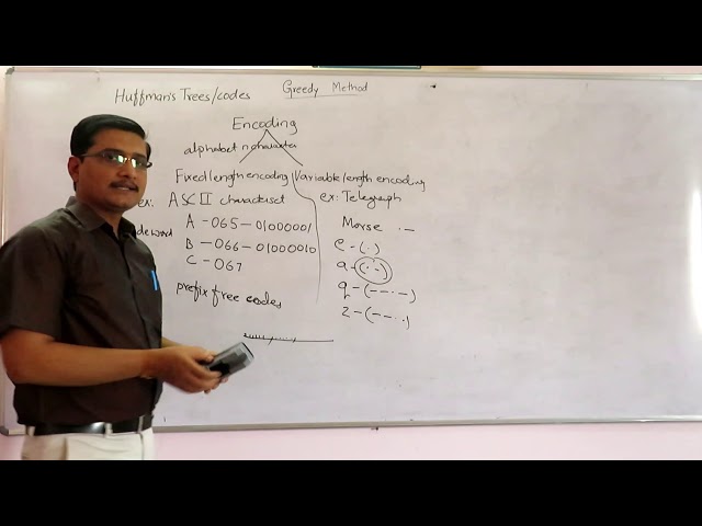 3.4 Greedy Technique - Huffman Trees / Codes