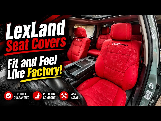 Lexland Seat Covers For 2022+ Toyota Tundra.  These Covers Are Legit! 🔥😍💪🙌