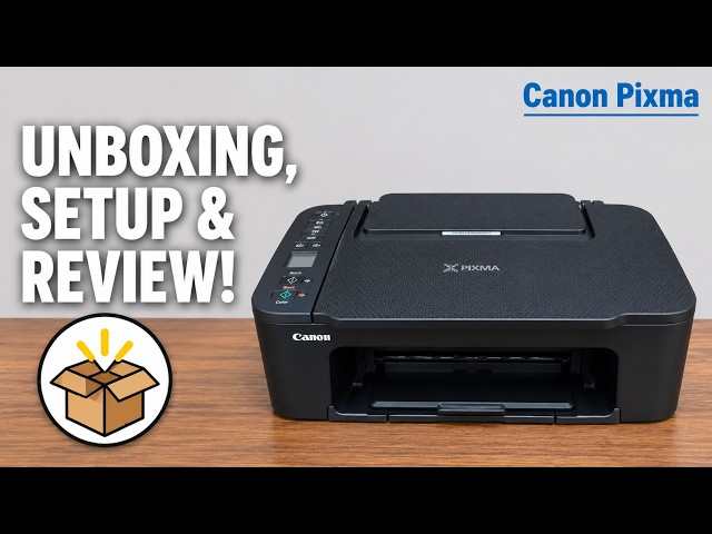 Canon PIXMA TS3750i Printer UnBoxing and Setup | TS3720