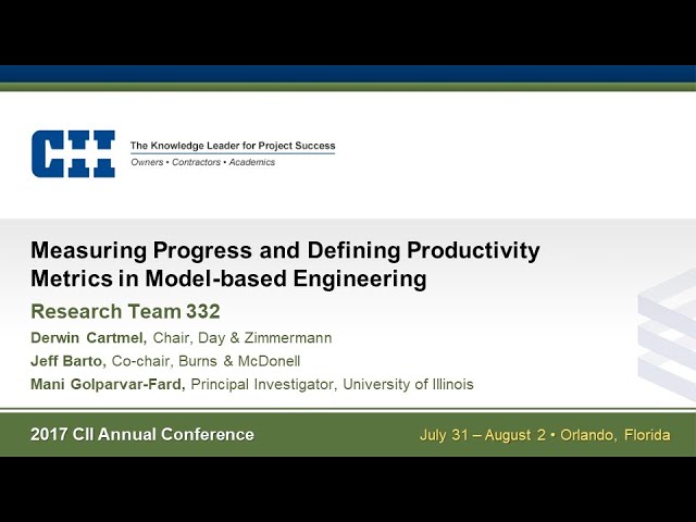 Measuring Progress and Defining Productivity Metrics in Model-based Engineering