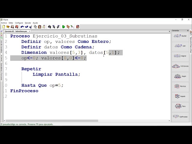 Subprocesos - Mantenedor - Parte 01 - Menú