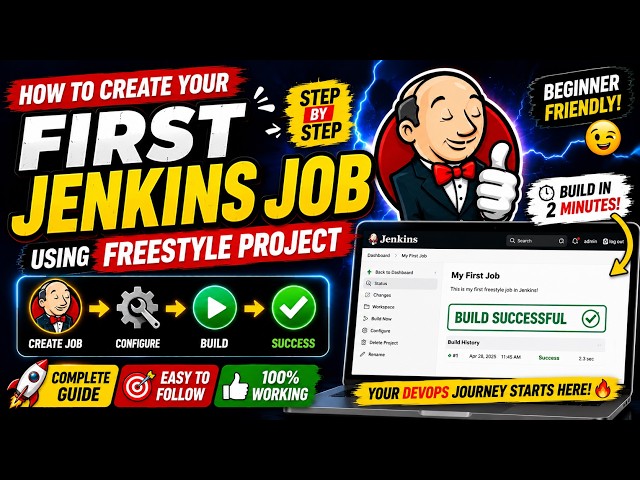 How to Create Your First Job in Jenkins Using a Freestyle Project | Beginner Tutorial