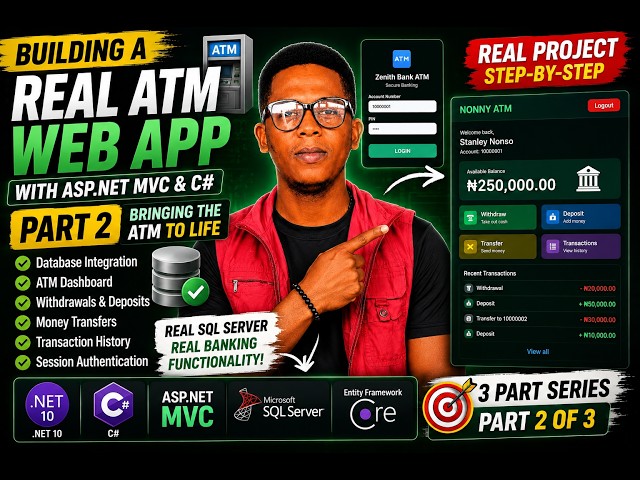 I Built a REAL ATM Web App with ASP.NET MVC & C# | Full Project (Part 2)