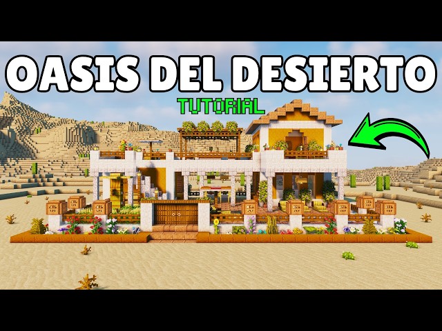 Minecraft: Casa Oasis con Piscina, Granja y Terraza