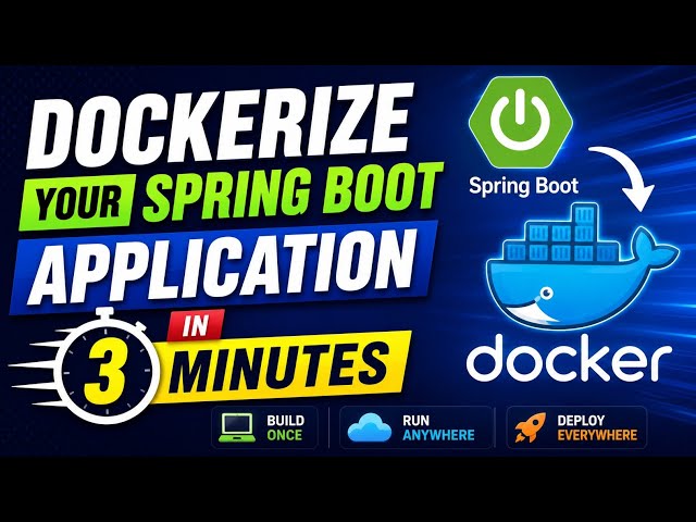 How to Dockerize a Spring Boot Application in 3 Minutes | Spring Boot Docker Tutorial