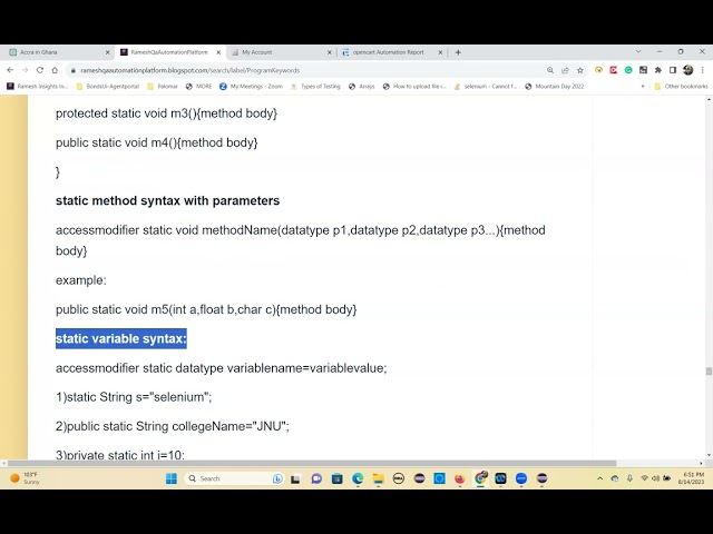 CoreJava StaticKeyword void Keyword Aug 14 2023