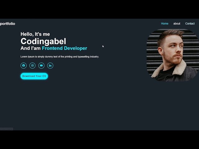 Amazing Portfolio Website Template in HTML CSS&JS With Free Source Code