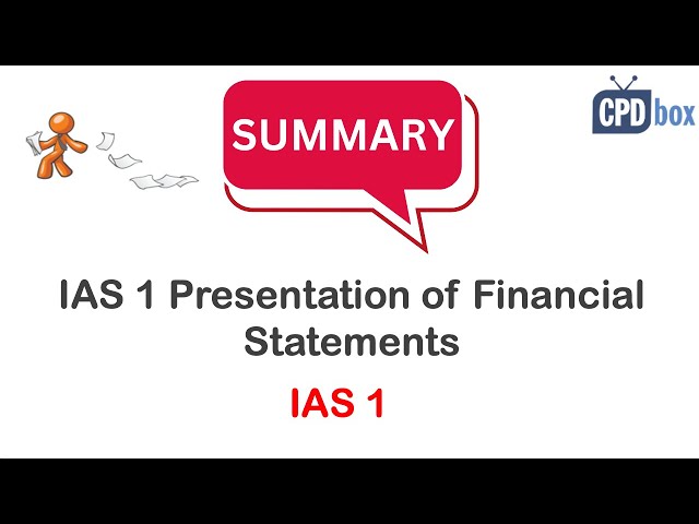 2026 Note: IAS 1 Presentation of Financial Statements (before IFRS 18)