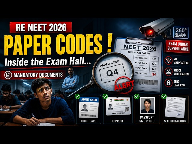 URGENT: NTA's Strict New Rules for Re-NEET June 21 🚨 (AI CCTV, Jammers & Dress Code!) #reneet #neet