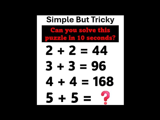 This Puzzle Looks Easy… But Can You Solve It? #mathpuzzle , #mathchallenge , #mathbrainteaser