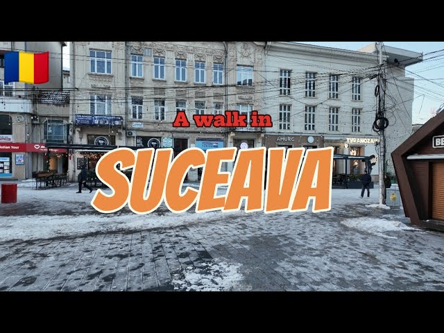A evening walk in Suceava, Romania | 4K Ultra HD