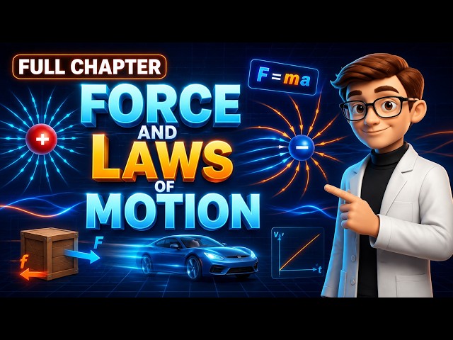 Force and Laws of Motion || 9 th class || 3D animation || complete chapter