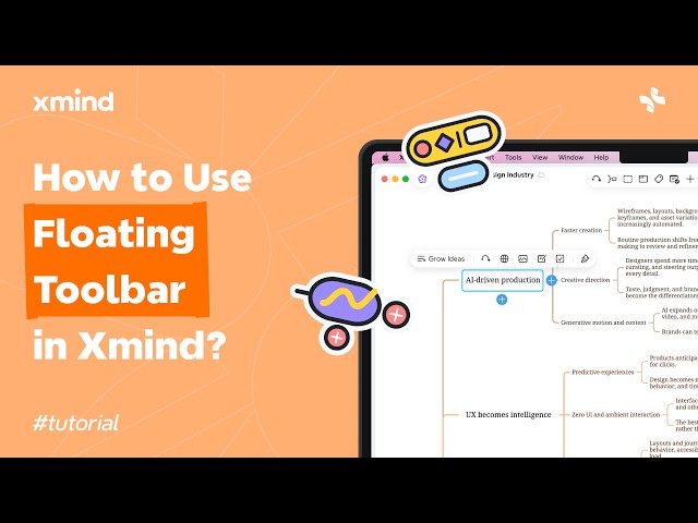 How to Mind Map Faster with Floating Toolbar | Xmind Tutorial