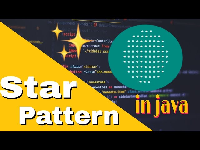 How to print  star circle pattern in java | solid star  circle pattern in java | star pattern java