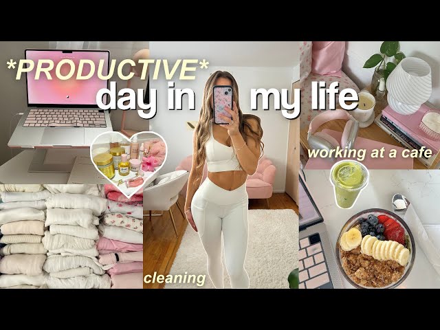 AESTHETIC & PRODUCTIVE DAY IN MY LIFE🍵 routine motivation & self-care