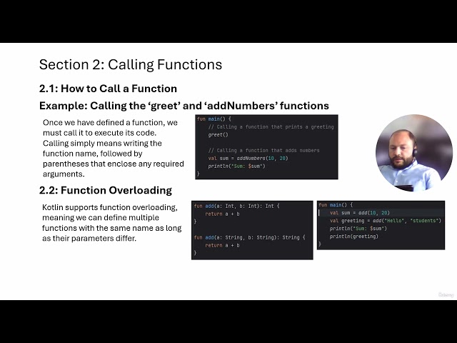 Functions: defining, calling and lambda functions