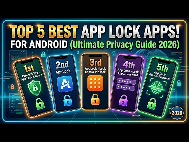 Top 5 Best App Lock Apps for Android (Ultimate Privacy Guide 2026!)
