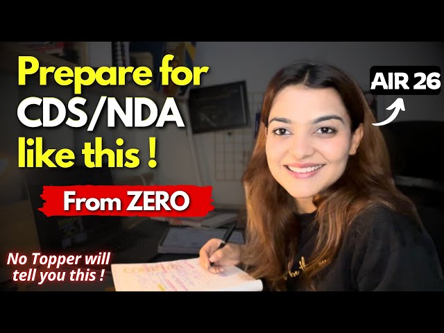 AIR 26- How I studied for CDS Exam | NDA CDS preparation guide