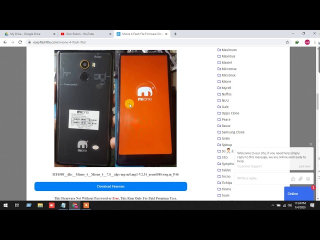 Download Mione 4 Flash File Firmware