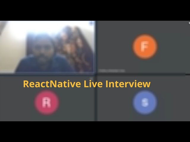 ReactNative Live Interview No 2