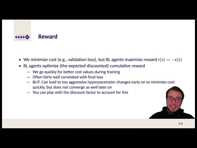 AutoML MOOC Chapter 10.6 - Dynamic Approaches: DAC by RL