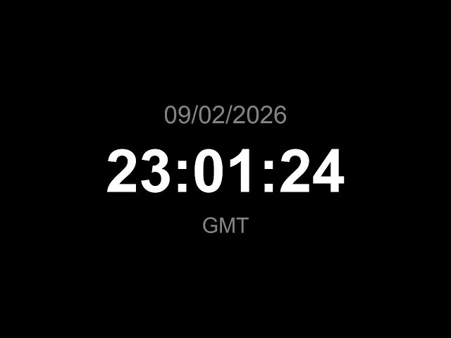 🔴 LIVE | Clock - GMT (Current time)