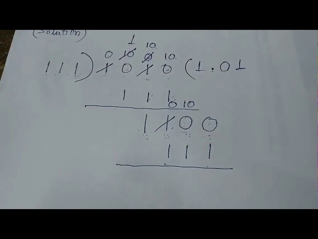 XI THEORY PG-71 EXAMPLE-2 BINARY DIVISION