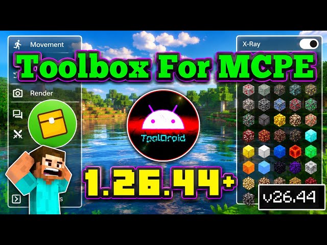 🍀Toolbox For MCPE 🤯 Work's On 1.26.44+ ( SO MANY FEATURES ! ) latest Toolbox, toolbox minecraft,