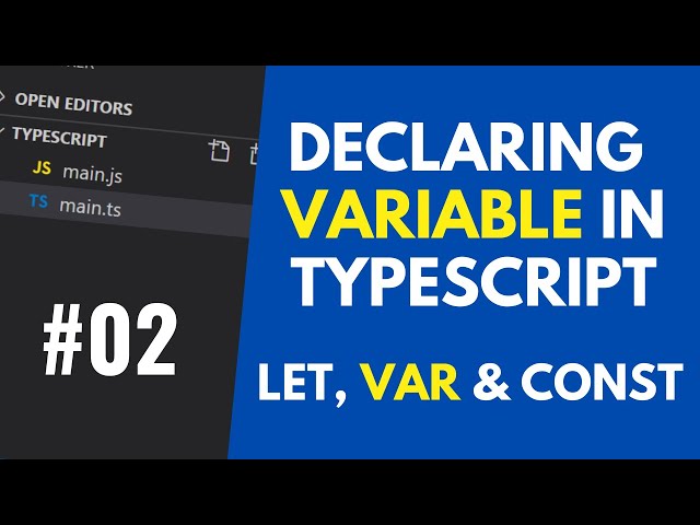 TypeScript Tutorial - Declaring a variable in TypeScript