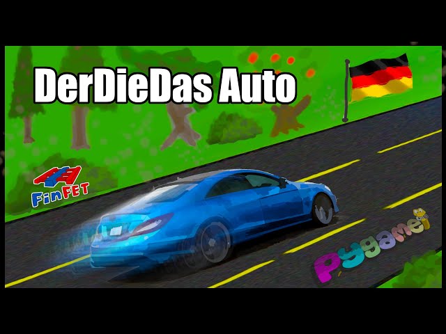 A Racing Game for Learning German Articles and Genders: DerDieDas Auto - Python Pygame Devlog