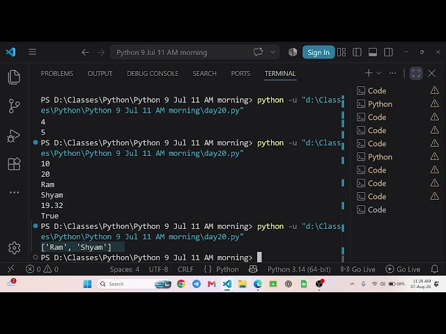 Python Lists Part 1