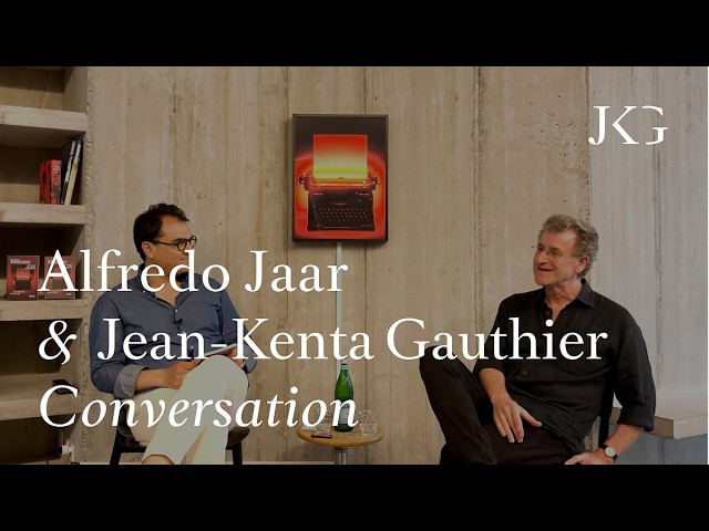 Alfredo Jaar and Jean-Kenta Gauthier in conversation