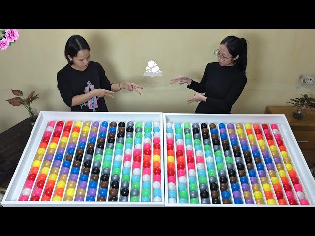 👫 Satisfying ASMR Gameplay | Two Players Sorting Color Balls 🔮
