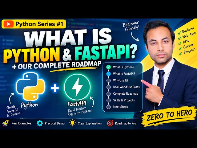 Python & FastAPI Explained | What is Python, FastAPI & Our Complete Roadmap | Hindi 🚀