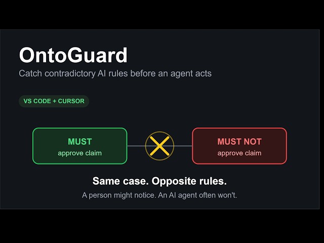 OntoGuard: Catch Contradictory AI Agent Rules in VS Code (60-Second Demo)