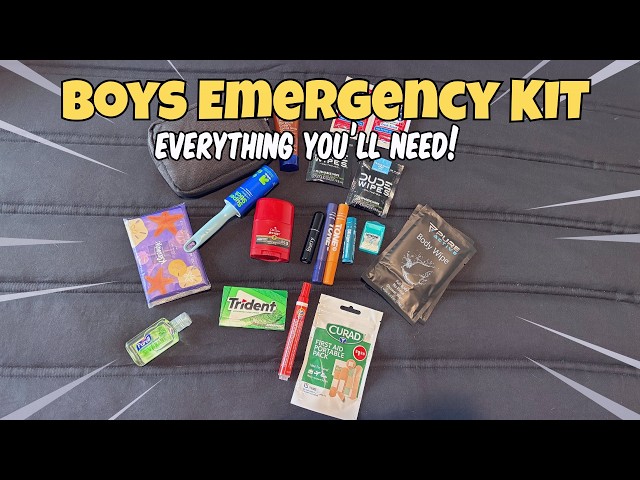 WHAT’S IN MY EMERGENCY KIT 2026 *everything us boys need*