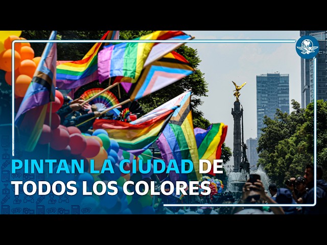 Con orgullo, comunidad LGTBQ+ marcha en CDMX