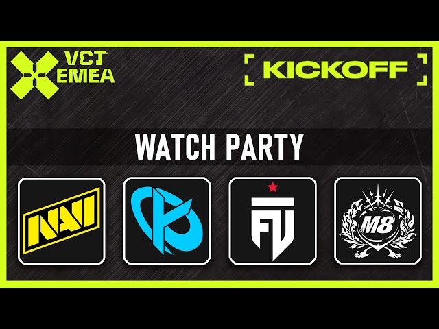 NAVI vs Karmine Corp | FUT vs Gentle Mates - VCT EMEA Watch Party