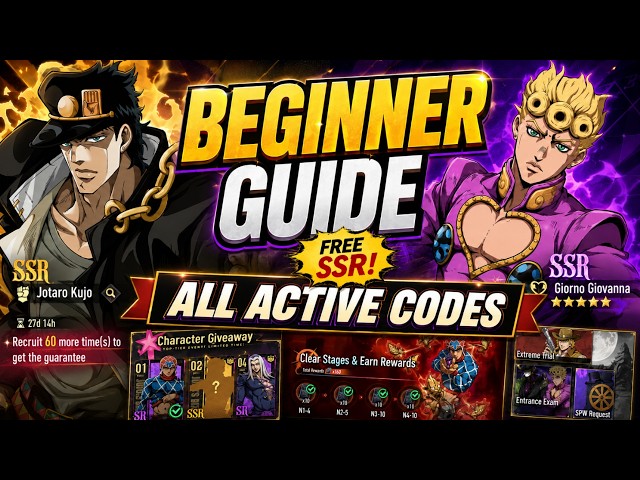JoJo’s Bizarre Adventure: Golden Spirit Beginner Guide – DO THIS FIRST + ALL CODES!