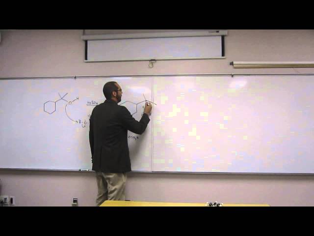 Predict the Carbocation Intermediate - Tertiary Alcohol with Sulfuric Acid 018
