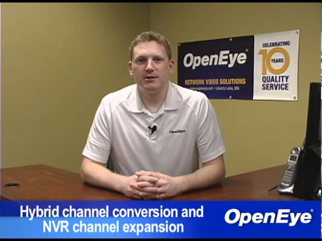 What is the difference between a hybrid channel conversion and an NVR channel expansion?