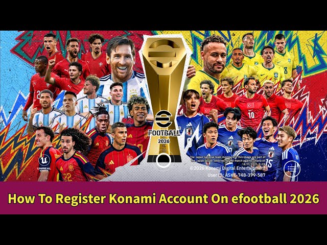 How To Register Konami Account On eFootball 2026 | Create & Link KONAMI ID (Android & iPhone)