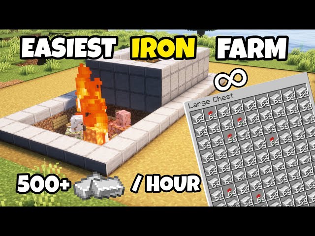 Minecraft 26.1.2 BEST Iron Farm Tutorial - 500+ Iron Per Hour