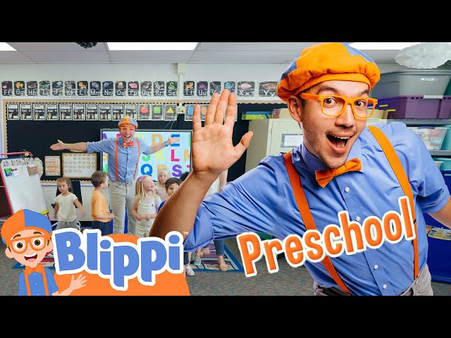 Blippi In My Classroom Visit! | Blippi | Educational Videos For Kids | Moonbug Kids - Get Up And Go!