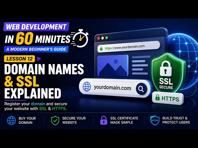 Lesson 12 - Domain Names & SSL Certificates Explained
