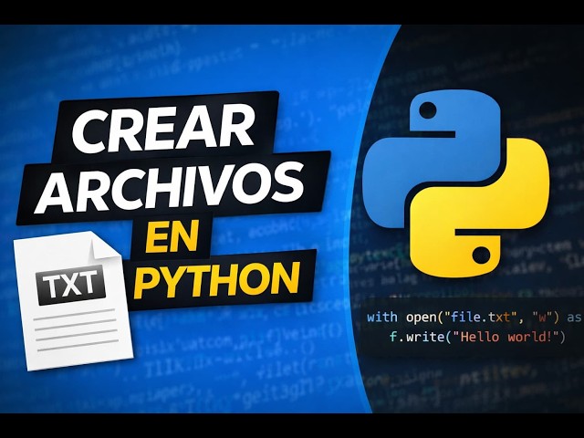 👉 Cómo crear archivos en Python | Tutorial básico