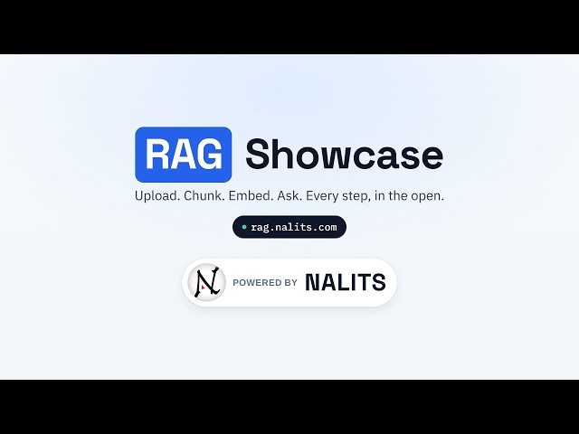 RAG Showcase: See Every Step of Retrieval-Augmented Generation | @nalitscom