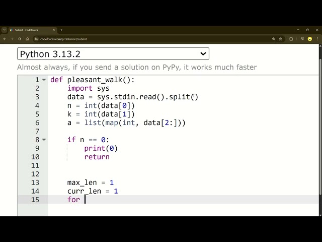 Codeforces   Python   Rated 1000   HHKB Type S   real time   no talking   Short 109