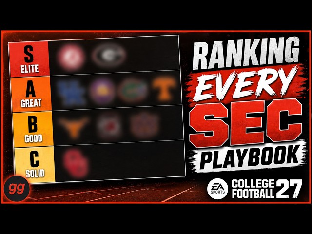 Ranking EVERY SEC Playbook in College Football 27