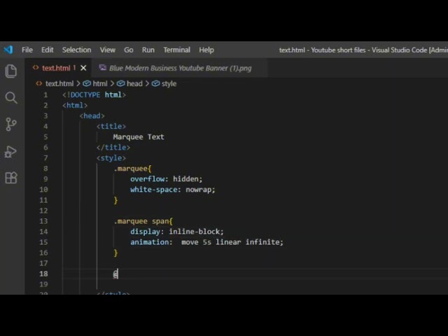 Create Marquee Text Animation Using HTML & CSS 🚀 | Easy CSS Trick